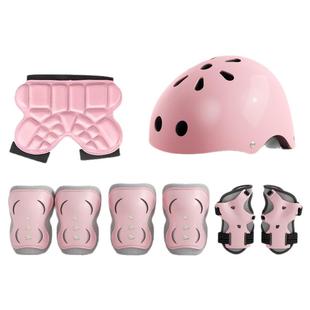 儿童轮滑护具全套女童头盔滑板平衡车自行车溜冰防摔防护护膝装备