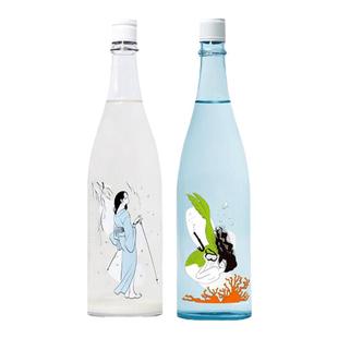 大岭三3粒米出羽灿灿美人鱼生酒限定ohmine纯米大吟酿清酒限定