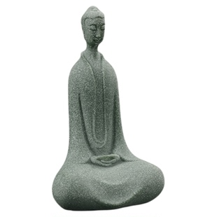 新中式禅意北魏佛像小摆件桌面茶宠假山鱼缸造景盆景微景观装饰品