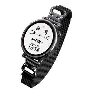 适用oppo watch x2mini表带X3mini金属磁吸新款watchs手表带链米兰尼斯3/4pro智能se运动pro替换腕带高级小众