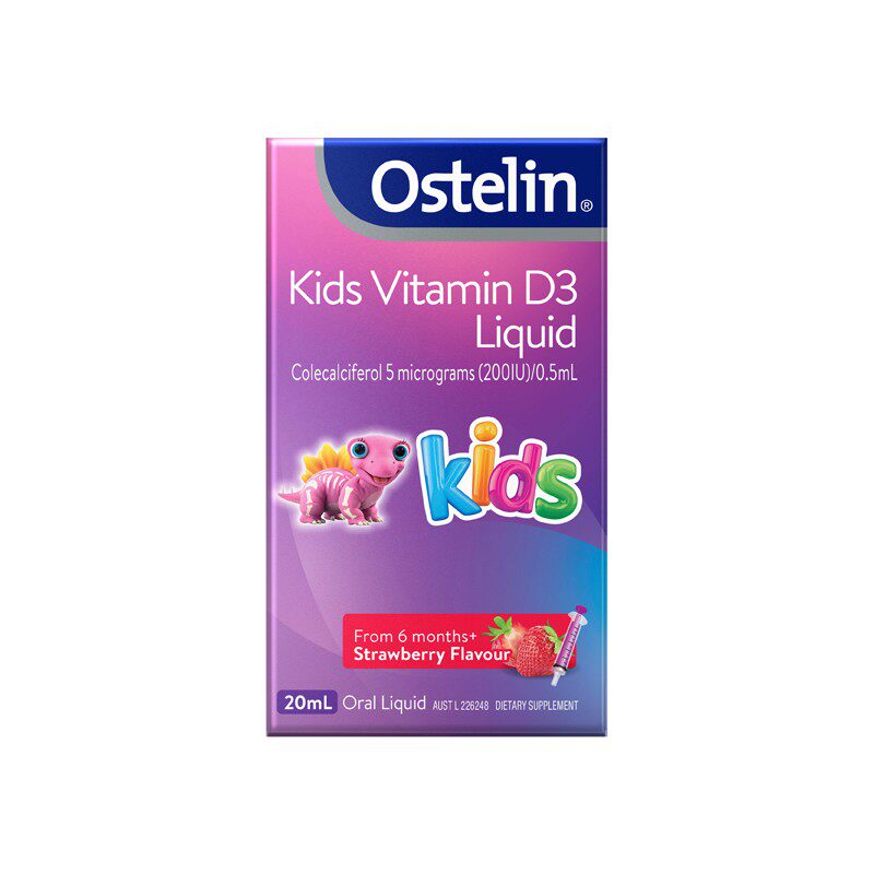 桓游澳洲Ostelin vitamin D婴幼儿童维生素VD3滴剂20ml帮助钙吸收