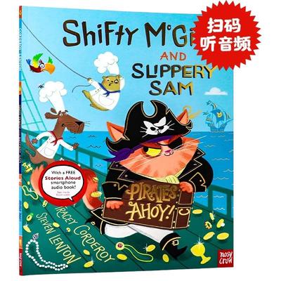 强强和盗盗系列 海盗来了 Shifty McGifty and Slippery Sam Pirates Ahoy 英文原版 儿童绘本 故事图画书 平装绘本 扫码听音频