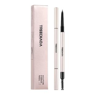 泰国TREECHADA极细眉笔双头圆形/三角笔头超细头防水持久自然正品