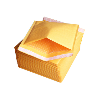 11*13cm100只气泡信封黄色牛皮纸信封袋自粘泡泡防震泡沫快递包装