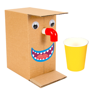 自动感应饮水机拼装模型科技小制作创意发明DIY纸箱材料科学实验