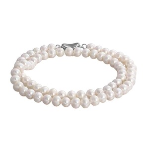 天然淡水无核珍珠项链近圆强光颈链S925银扣时尚百搭气质女全珠链