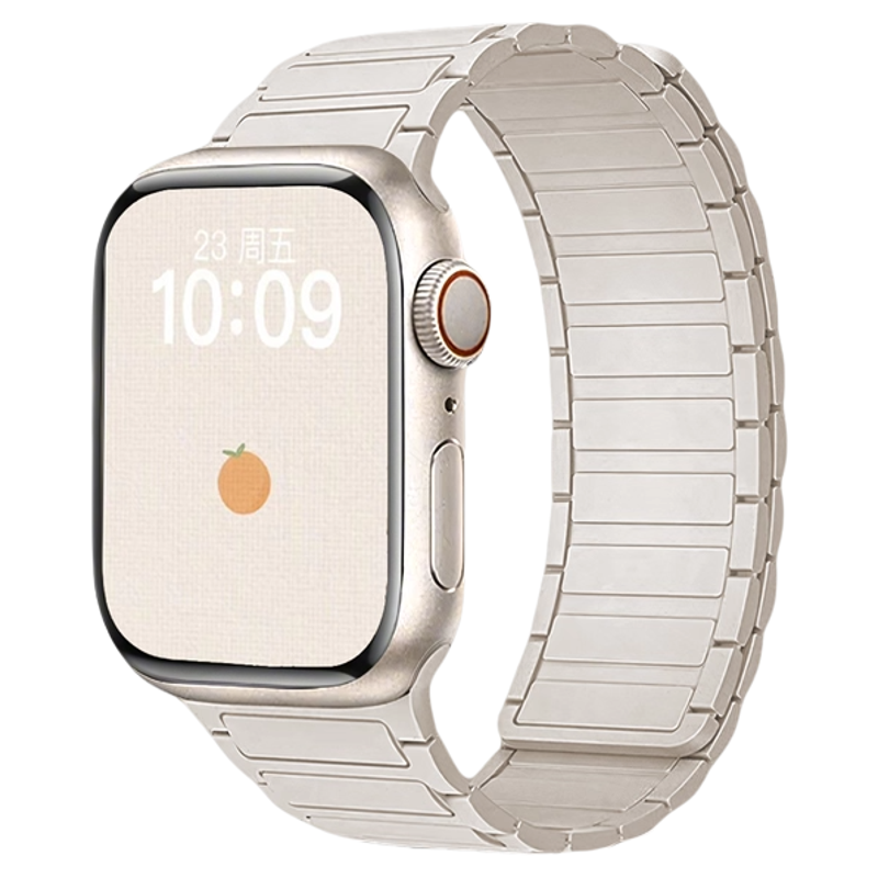 动派适用苹果手表S10表带applewatch9表带iwatch11磁吸硅胶Ultra腕带官方原装冬季新款女张婧仪同款高级se3男