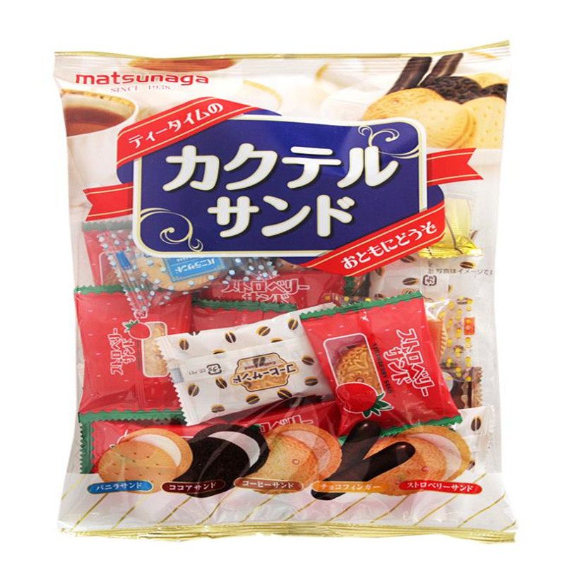 日本進口零食松永m(xù)atsunaga繽紛什錦綜合餅干245.5g送禮脆餅 1袋