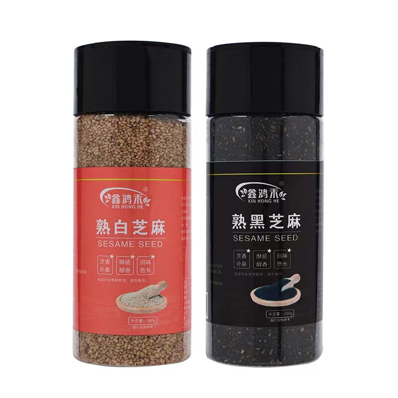 鑫鸿禾熟黑白芝麻即食免洗新货