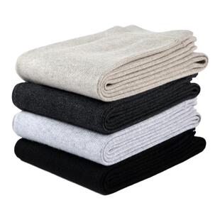 企鹅正品中厚细条羊毛裤加密针织毛线裤男士女士保暖打底裤秋冬