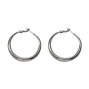 时髦博主~时尚百搭素圈耳环2025新款爆款小众设计感耳圈圆圈耳饰