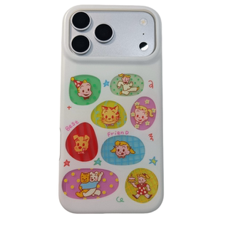 ins风可爱卡通原田治镂空适用苹果17Pro手机壳16有趣的iphone16promax新款15Pro全包16Pro防摔网红保护套17女