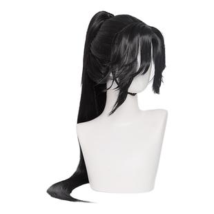 【伽氏工坊】王者孙权cos假发荣耀新英雄打毛美人尖分体马尾