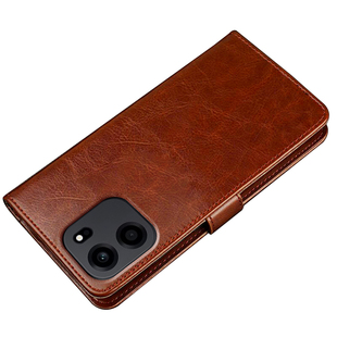 适用一加turbo6v手机壳1加trubo6v翻盖保护套PLY110全包防摔硅胶软oneplus男女oppo新款老年人可放卡真皮高端