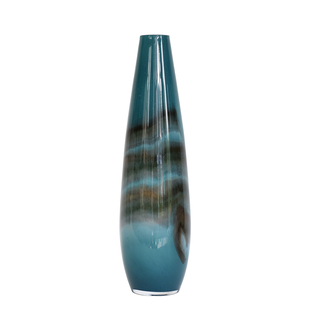 外贸现代简约黄色大号玻璃花瓶样板房电视柜稳居招财软装套装摆件