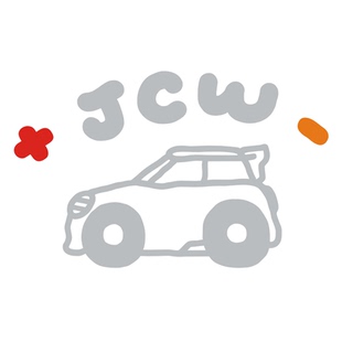 I AM MOMO原创设计Ejcw电MINI轻量化车标可爱后窗装饰贴纸迷你J01