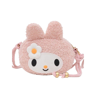 超萌可爱兔子小包包女孩儿童毛绒女童斜挎包公主2023新款网红背包