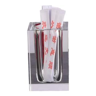 水晶玻璃牙签筒桶创意家用客厅餐桌酒店会所饭店餐厅高档牙签罐