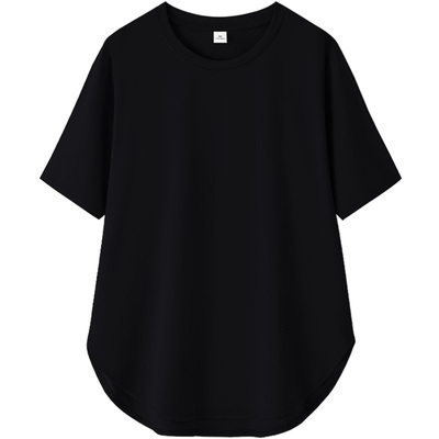 宽松莫代尔短袖t恤女设计感小众