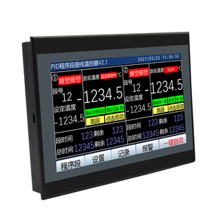 触摸屏温控仪器时间多分段曲线升温可编程序电加热烤箱温度控制器