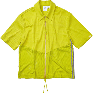 Adidas/阿迪达斯官方正品三叶草新款男女休闲运动短袖衬衫IK8595