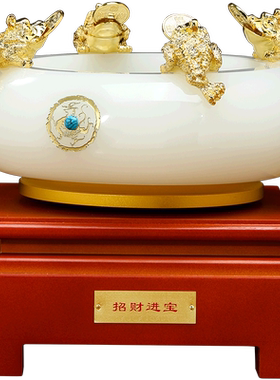 招财聚宝盆摆件公司开业乔迁礼品