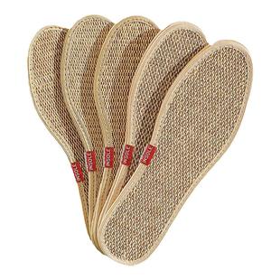 强吸汗亚麻除臭鞋垫男女士防臭透气吸汗手工棉麻超软皮鞋夏天夏季