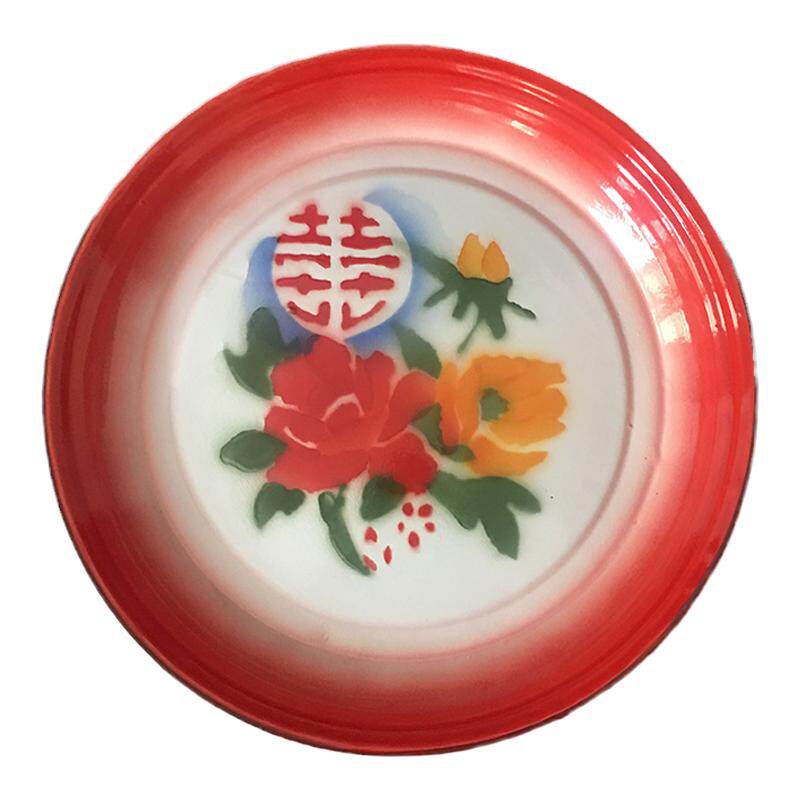 老式搪瓷茶盘子怀旧饭店大盘鸡鱼水果麻辣烫菜盘托盘耐高温铁瓷盘