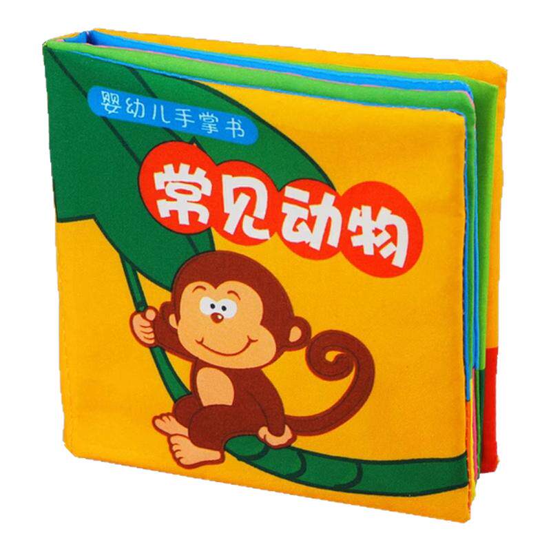 润本宝宝布书可啃咬0-2岁早教宝宝布书/撕撕书/忙