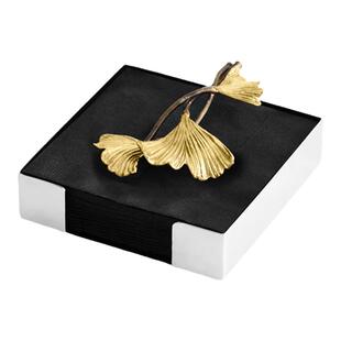 Michael Aram不锈钢黄铜纸巾架大理石厨房餐桌餐巾架