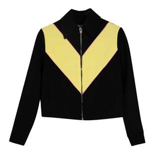 全新未使用MSGM女士拼色拉链长袖外套休闲裤运动外套