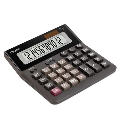 得力办公财务用12位大屏幕计算器
