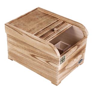 实木储米箱防虫防潮装米桶家用小号20 30 40斤盒子5 10kg米缸面箱