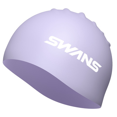 不勒头硅胶材质泳帽SWANS