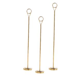 餐厅不锈钢桌号牌夹立式价格展示牌婚礼桌牌宴会台号牌菜牌席位架