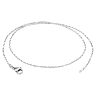 纯手工编织银色项链绳子可穿玉佩天珠银吊坠挂绳锁骨男女细款挂脖