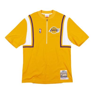 MN湖人队半拉链运动短袖T恤男