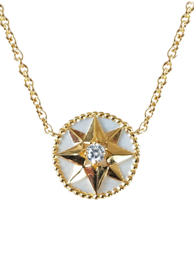 轻奢小众925银项链女天然贝母