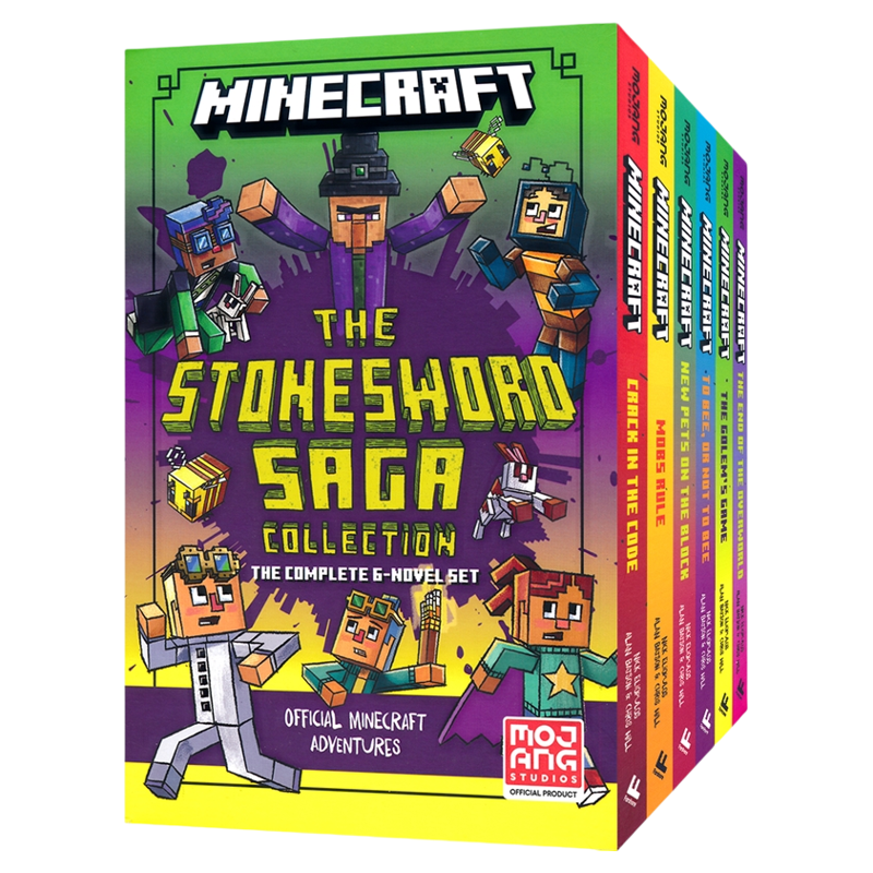 Minecraft Stonesword Saga 我的世界石剑传奇6册 趣味桥梁书 成长冒险故事 奇幻冒险 热门游戏 英文原版进口图书