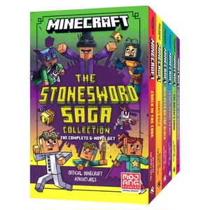 Minecraft Stonesword Saga 我的世界石剑传奇6册 趣味桥梁书 成长冒险故事  奇幻冒险 热门游戏 英文原版进口图书