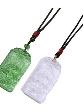 古法琉璃玄天上帝真武大帝挂件