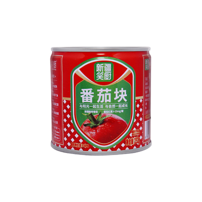 25年笑厨252g番茄块新疆番茄丁去皮西红柿块炒菜罐头239番茄块