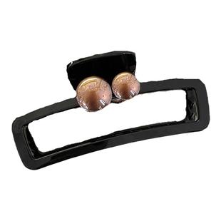 简约珍珠抓夹2025新款发饰盘发发夹女后脑勺鲨鱼夹发量多大号夹子