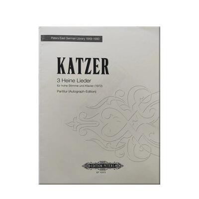 卡策尔三首海涅歌曲高音声部钢琴