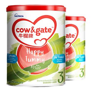 Cow&Gate升级牛栏牌A2 β-酪蛋白配方1-3岁婴幼儿奶粉3段900g双罐