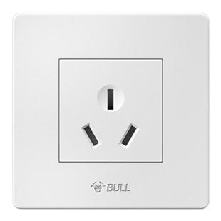 公牛三孔16A空调插座热水器暗装3眼五孔16安专用大面板暗盒带开关