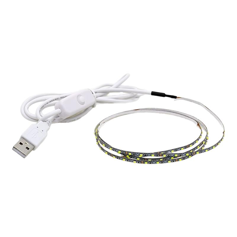 沙盘模型玩具灯条led灯组3MM宽超细可裁剪5V12V电池USB窄灯带