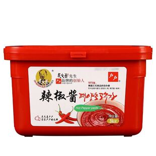 吴文善户户辣椒酱大酱商用韩式料理年糕酱石锅拌饭辣酱家用