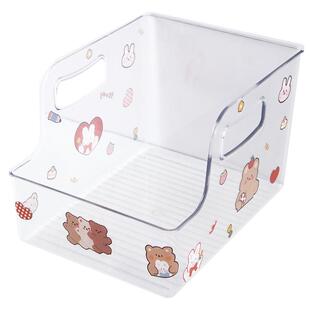 透明亚克力书立桌上书本收纳盒整理箱桌面学生书架书桌挡板置物筐