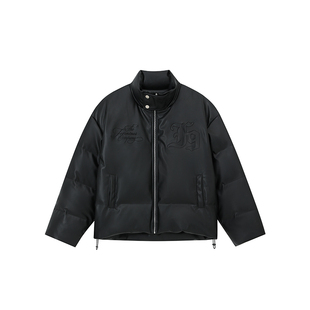 陈星旭同款FORNINES三防皮面羽绒服男女潮牌冬季加厚美式短款外套